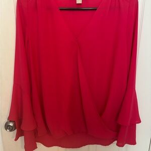 Elegant Red Women's Top